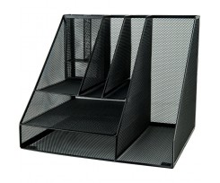 Подставка-органайзер Axent 345x290x290 мм металлическая черная (2127-01-A)