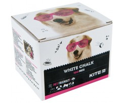 Мел белый круглый Kite Dogs 100 штук (K22-079-100)