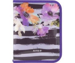 Папка Kite Flowers объемная на молнии В5 полипропилен (k18-203-2)