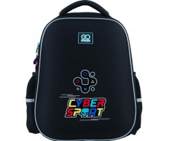 Рюкзак полукаркасный GoPack EducationCyber Sport 38x28x13 см 15 л черный (GO24-165M-5)