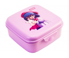 Ланч-бокс Maxi 850 мл 14х14х6 см фиолетовый (MX98143)