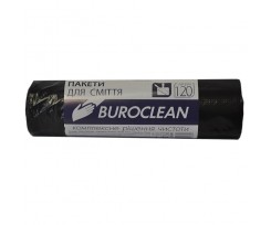 Пакеты для мусора BuroClean Eco 120 л 10 штук черный (10200041)