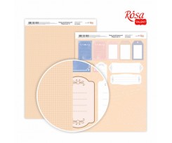 Бумага дизайнерская ROSA TALENT Кружево 8 двусторонний 210х297 мм 250г / м2 (5310040)