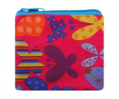 Кошелек детский Cool For School Бабочки на молнии 12х1х10 см розовый (CF86370)