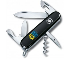 Складаний ніж Victorinox Spartan Ukraine 12 функцій чорний (Vx13603.3_T0316u)