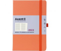 Щотижневик датований Axent Prime Strong 2022 А5 96 аркушів персиковий (8507-22-42-A)