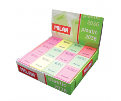 Резинка Книга Milan NATA 39 5х29 5х9 мм ассорти (ml.2036)