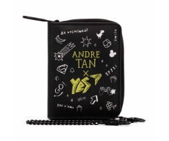 Гаманець Yes by ANDRE TAN Dark 12x9х2.5 см чорний (530706)