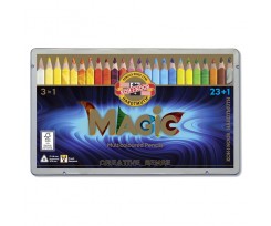 Карандаши цветные Koh-i-Noor Magic 5.6 мм 23 + 1 штук ассорти (340802)
