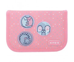 Пенал з наповненням Kite Hugs&Kittens 1 відділення 2 відвороти рожевий (K22-622H-9)