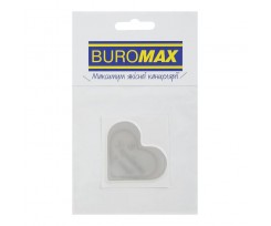 Наклейка светоотражающая Buromax Сердце серое (BM.9722)