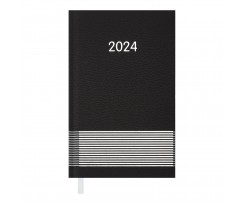 Щотижневик датований Buromax Parallel 2024 85х153 мм 128 сторінок чорний (BM.2882-01)
