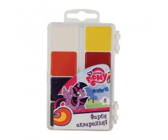 Фарби акварельні Kite My Little Pony, в пластиковому пеналі, 8 кольорів (lp17-065)