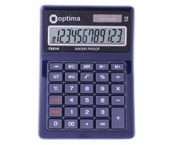 Настольный калькулятор Optima 171х120х36 мм 12 разрядный пластик черный (O75514)