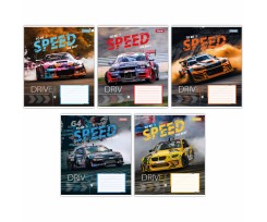 Зошит для записів 1В Speed the best А5 48 аркушів лінія (767385)