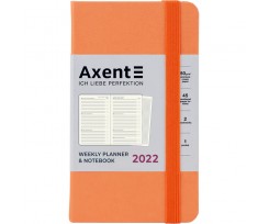 Щотижневик датований Axent Pocket Strong 2022 А6- 96 аркушів помаранчевий (8508-22-42-A)