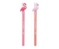Ручка шариковая Yes Caribbean flamingo 0.7 мм синяя (412003)