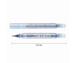 Маркер акварельний Santi Glitter Brush пензель ніжно-блакитний (390754)