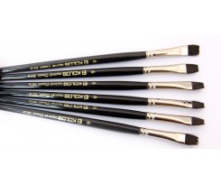 Кисточка KOLOS Classic 3016 белка плоская № 6 короткая ручка (42301606)