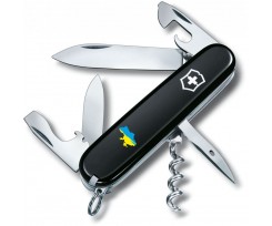 Складаний ніж Victorinox Spartan Ukraine 12 функцій чорний (Vx13603.3_T1166u)