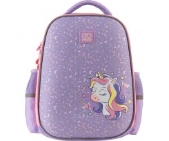 Рюкзак GoPack Education Cute unicorn 38x28x13 см 15 л бузковий (GO23-165M-3)