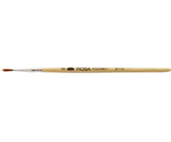 Пензель ROSA 2110 колонок круглий економ № 2 коротка ручка (94063802)