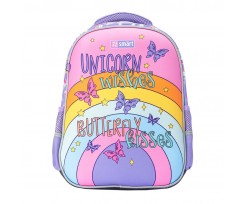 Рюкзак шкільний Smart SM-02 Unicorn 36х27х14 см 13.6 л бузковий (558183)