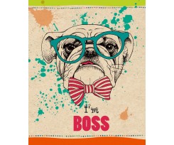 Блокнот Лист Dog Boss 165х204 мм 96 листов ассорти (108193)