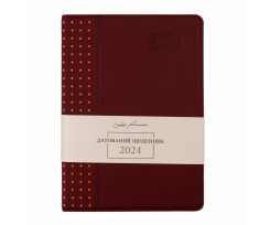 Щоденник датований Leo Planner Destiny 2024 А5 368 сторінок коричневий (252436)