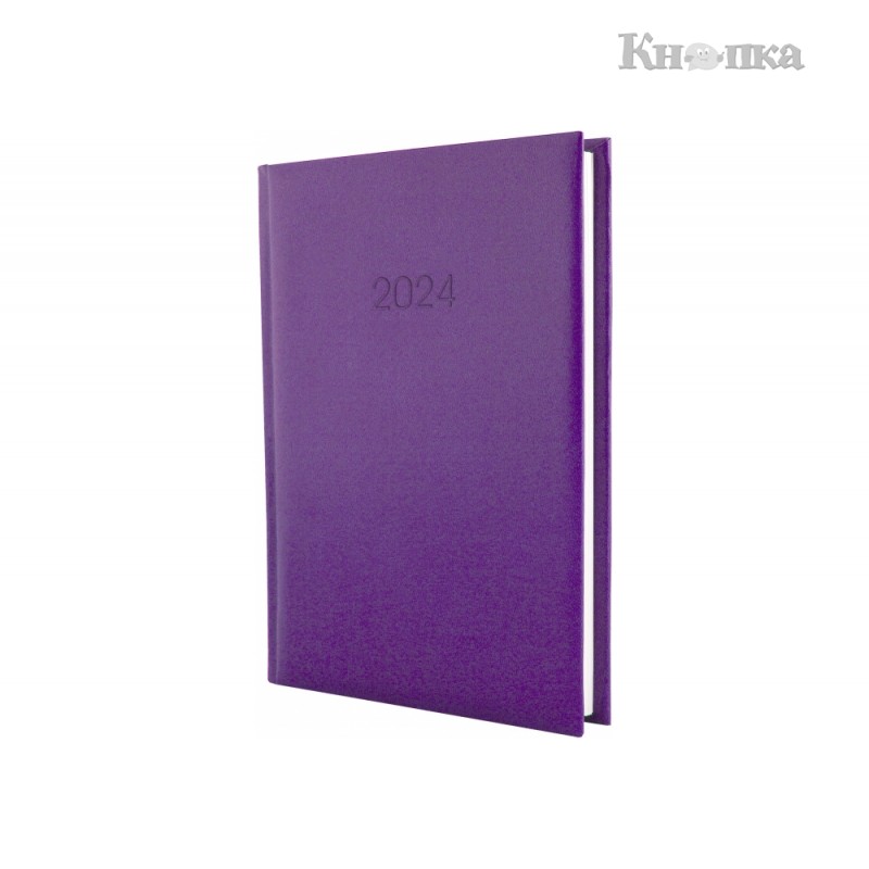 Щоденник датований Economix Principe 2024 А5 336 сторінок бузковий (E21690-12)