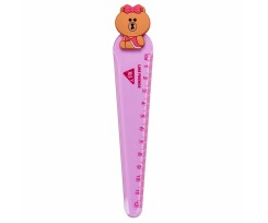 Линейка Yes Line Friends 12 см розовая (370642)
