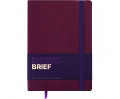 Блокнот деловой Buromax Brief А5 96 листов нелинованные марсала (BM.295004-13)