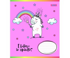 Зошит шкільний 1 Вересня I believe in unicorn А5 12 аркушів лінія (766534)