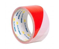 Стрічка сигнальна Buromax 48 ммх50 м червоно-біла (BM.7559)