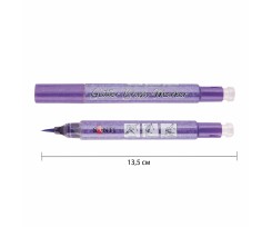 Маркер акварельний Santi Glitter Brush пензель пастельно-фіолетовий (390756)