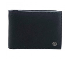 Портмоне Piquadro BK SQUARE з відділенням для монет rfid чорне (PU257B3R_N)