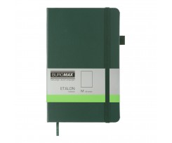 Книга записна Buromax Etalon 125x195 мм 96 аркушів нелінований зелена (BM.291060-04)