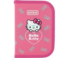 Пенал с наполнением Kite Hello Kitty, 1 отделение, 19.5x13x3.7 см, полиэстер (HK20-622H)
