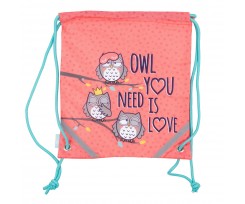 Сумка для взуття Yes Owls 40x35 см персиковий (559133)