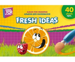 Альбом для малювання Cool for school Fresh ideas A4 40 аркушів (CF60904-07)