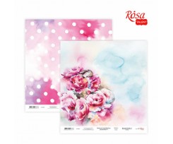 Бумага для скрапбукинга ROSA TALENT Floral Poem 7 двусторонний 30х30 см 200 г / м2 (5316007)