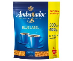 Кава розчинна Ambassador Blue Label, пакет 400 г (am.52503)