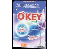 Сіль гранульована O'KEY для посудомийних машин 700 г (ok.81153)