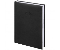 Дневник датированный 2024 Brunnen Torino А6 368 страниц черный (73-736 38 904)