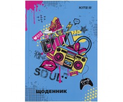 Щоденник шкільний Kite Cool А5 84 аркуша блакитний (K21-262-7)