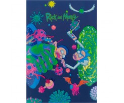 Блокнот-планшет Kite Rick and Morty A5 50 листов ячейка (RM22-194-1)