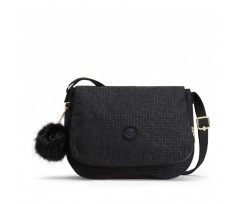 Сумка жіноча Kipling Basic Plus Earthbeat M 30x23x11 см Black Pylon Emb (KI2506_47K)