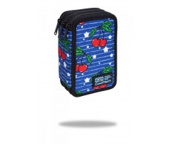 Пенал з наповненням COOLPACK JUMPER 3 TRIPLE DECKER PENCIL CASE CHERRIES 19,5х12,5х6,5см (C67238)