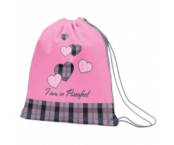 Сумка для взуття 1Вересня Purrrfect 40x35 см рожевий (555538)