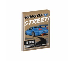 Блокнот Yes King of the street А6 80 листов ячейка крафт (151913)